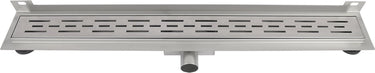 Differnz douchegoot - muur flens rvs - 7 x 7 x 90 cm