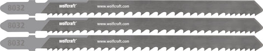 Wolfcraft - 3 decoupeerzaagbladen voor hout met spijkers schroeven - 65mm - bim met t-schacht - 8032000