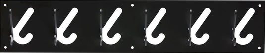 Gispen 1x6 - kapstok - zwart - 60 cm breed