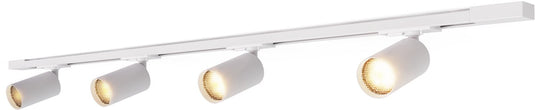 Calex railverlichting - 2 meter - gu10 fitting - 4 spots - opbouwspot - wit - 1 fase