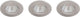 Philips led philips dive badkamerinbouwspot - 3-lichts - nikkel