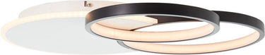 Brilliant davinson - plafondlamp - led 32w 3000k - wit zwart