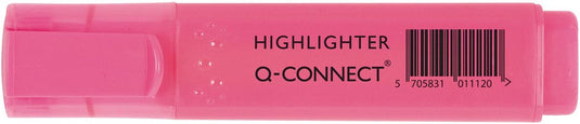 Q-connect markeerstift, roze 10 stuks