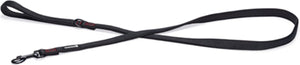 Beeztees parinca premium hondenriem - hondenlijn - weersbestendig - nylon - zwart - 180 cm x 20 mm