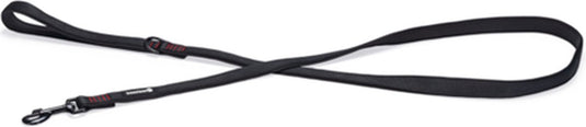 Beeztees parinca premium hondenriem - hondenlijn - weersbestendig - nylon - zwart - 180 cm x 20 mm
