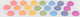 Tickit ® regenboog houten halve bollen