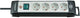 Brennenstuhl premium-line stekkerdoos 4-voudig zwart lichtgrijs 5m h05vv-f 3g1,5