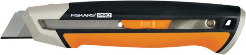 Load image into Gallery viewer, Fiskars carbonmax - universeel mes - 25mm - ergonomische softgrip - metalen korpus
