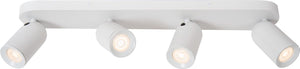 Lucide punch - plafondspot (plafondlamp) - 4xgu10 - wit