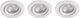 Philips led philips sparkle inbouwspot - 3-lichts - wit