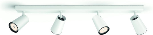 Philips led philips paisley opbouwspot - 4-lichts - wit