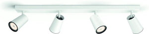 Philips led philips paisley opbouwspot - 4-lichts - wit