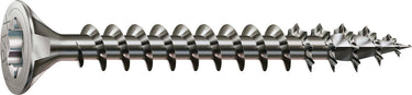 Spax roestvaststalen schroef, 3,5 x 25 mm, 180 stuks, voldraad, verzonken kop, t-star plus t15, 4cut, roestvast staal a2 - 8000000287107