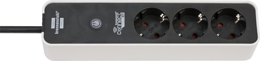 Brennenstuhl ®connect ecolor wifi stekkerdoos 3-voudig wit zwart