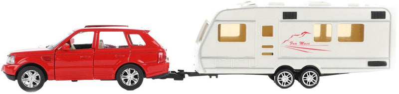 Load image into Gallery viewer, Toi-toys auto pull back met caravan 1:48
