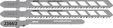 Wolfcraft - gipsplaat decoupeerzaagbladen - 3 delig - voor rechte en bochtensneden zagen in gipsplaten - 2344000