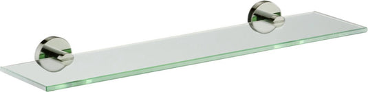 Plieger vigo planchet – planchet badkamer 52 cm x 14 cm – planchet glas – wandmontage – 10 jaar garantie – geborsteld chroom