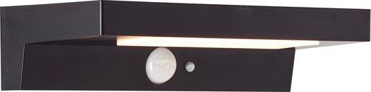 Brilliant barker - buiten wandlamp - led 3w - solar - 430 lm - 4000k - ip44 - zwart