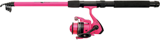 Albatros - tele combo pink - telescopische werphengel molen - 210cm - pink inclusief nylon lijn