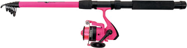 Albatros - tele combo pink - telescopische werphengel molen - 240cm - pink