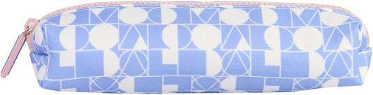 Ancor schooletui smooth leeg rechthoekig 1-vaks blauw - an-113280-b