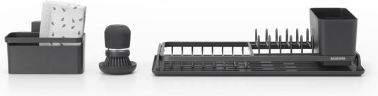 Brabantia sinkside afwasset compact - 4-delig - dark grey