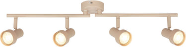 Briloner b.k.licht tapp - opbouwspot - plafondspot (plafondlamp) - 4x gu10 fitting - taupe beige - 60.5 cm
