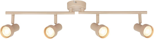 Briloner b.k.licht tapp - opbouwspot - plafondspot (plafondlamp) - 4x gu10 fitting - taupe beige - 60.5 cm
