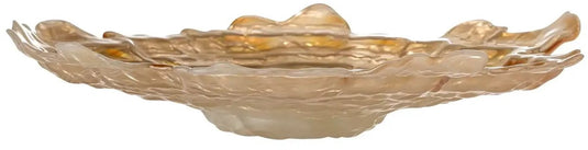 Bloomingville schaal glas beige asimi 38cm