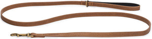 Beeztees balacron ax - hondenriem - kunstleer - bruin - 180x1,5 cm