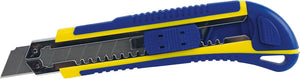 Kinzo afbreekmes 18 mm - stanleymes met 3 reservemessen - breekmes 18 mm met uitschuifbaar mes - universeel mes voor diverse snijklussen - cuttermes hobbymes veiligheidsmes