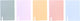 Ancor schrift emboss dry a4 lijn 48 vel 90 grams krimp 5 stuks assorti - an-118841-c