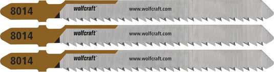 Wolfcraft - multiplex decoupeerzaagbladen - 50mm - fijne snede - t-schacht – decoupeerzaag hout - 8014000