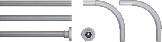 Sealskin douchegordijnstangset mat aluminium