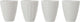 Gimex - royal line - eierdop hoog - ivory - 4 stuks