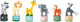 Small foot - houten drukfiguur wilde dieren, set van 6