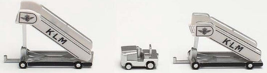 Herpa historic stairs (2 st.) + tractor (1 st.) klm (nl) 1:200