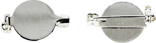 Creativ company creotime broche speld 20 mm zilver 5 stuks