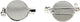 Creativ company brochespeld verzilverd 20mm, 5st.