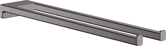 Hansgrohe addstoris handdoekhouder 2-lids brushed black chroom