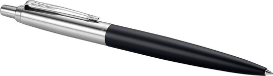 Parker jotter xl balpen | richmond matzwart | chroom detail | medium punt | blauwe inkt | geschenkdoos