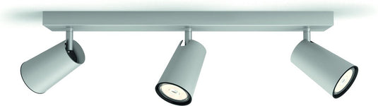 Philips led philips paisley opbouwspot - 3-lichts - aluminium