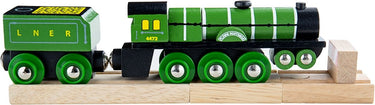 Bigjigs houten trein flying scotsmann