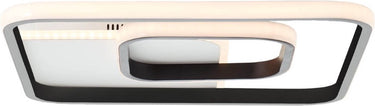 Brilliant merapi - plafondlamp - led 32w - 3000k - wit zwart