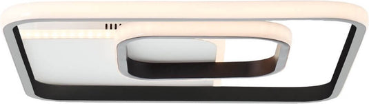 Brilliant merapi - plafondlamp - led 32w - 3000k - wit zwart