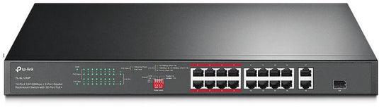 Tp-link tl-sl1218p netwerk-switch unmanaged gigabit ethernet (10 100 1000) power over ethernet (poe) 1u zwart