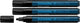 Schneider schrijfwaren schneider lakmarker - maxx 270 - 1-3 mm - zwart - 3 stuks - s-127001-3