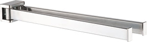Plieger altea handdoekhouder – 2-arm – 36 cm breed – geborsteld chroom