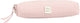 Ancor schooletui unique leeg rechthoekig 1-vaks dots roze - an-122121-c