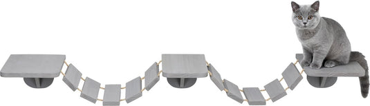 Trixie klim klauterladder wand - kattenspeelgoed - taupe - 150 x 30 cm one size